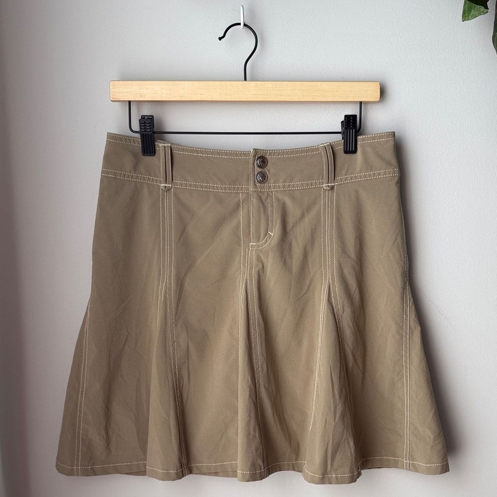 Athleta Whatever Pleated Khaki Skort
